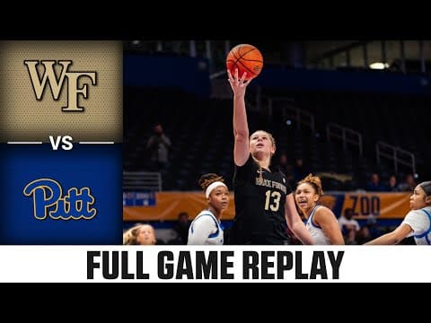 Wake Forest vs. Pitt Full Game Replay | 2025-26 ACC Women's Basketball