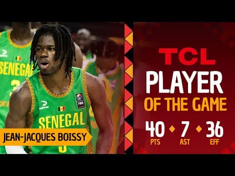 Jean-Jacques Boissy EXPLODES! 40-piece leads SEN 🇸🇳 over CMR for bronze medal at #AfroBasket 2025