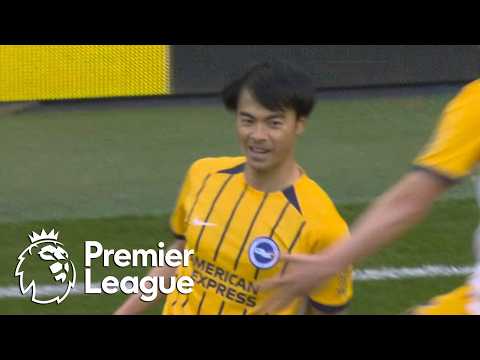 Kaoru Mitoma's THUNDEROUS volley brings Brighton level with Spurs | Premier League | NBC Sports