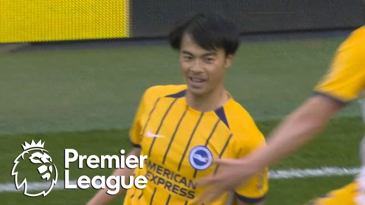 Kaoru Mitoma's THUNDEROUS volley brings Brighton level with Spurs | Premier League | NBC Sports