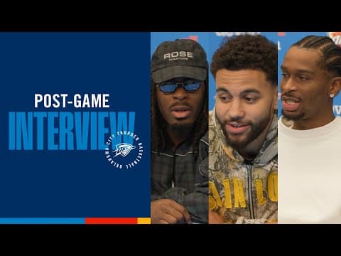 OKC Thunder Full Media Availability | Post Game vs Sacramento Kings | October 28, 2025