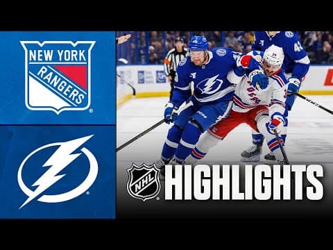 NHL Highlights | Rangers vs. Lightning | November 12, 2025