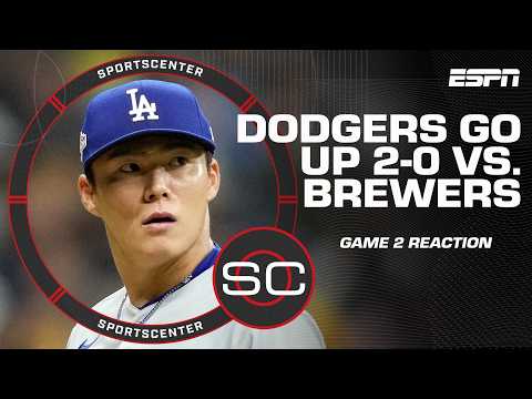 NLCS Game 2 REACTION ⚾️ Dodgers have the deepest lineup in the MLB - Xavier Scruggs | SportsCenter