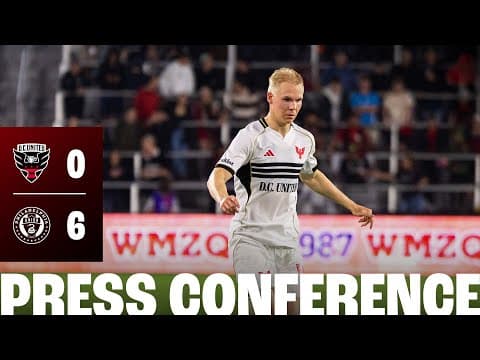 René Weiler Post-Match Press Conference | D.C. United vs Philadelphia Union  | MLS 2025