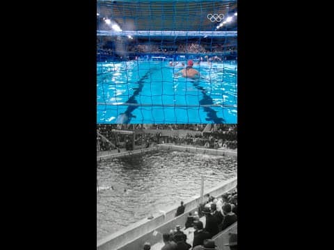 Olympic water polo in Paris... 100 years apart! 🤽‍♂️