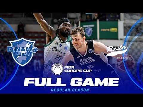 LIVE -  Dinamo BDS Sassari v RASTA Vechta | FIBA Europe Cup 2025-26 | Regular Season