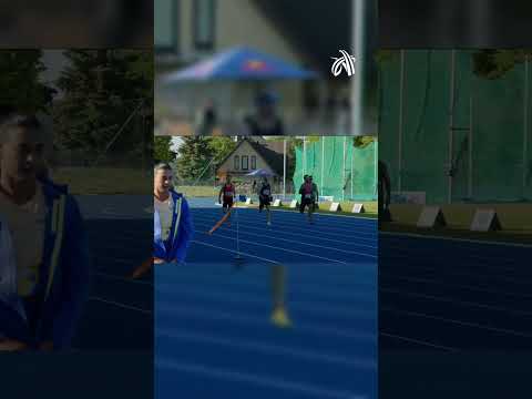 🇩🇪 Felix Jahn finding another gear in the 200m this evening at the Cosma Cup 💨👀