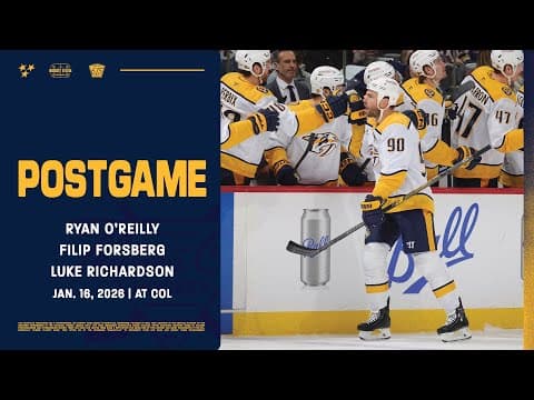 O’Reilly, Forsberg & Richardson - Postgame: Jan. 16, 2026