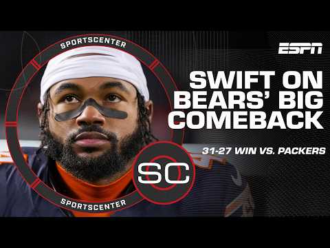 D’Andre Swift describes being in the huddle during Bears’ comeback | SportsCenter