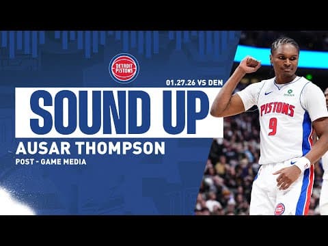 Post-Game Press Conference: Ausar Thompson | Pistons vs. Nuggets  | 1.27.26