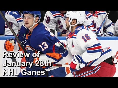 Review of January 28th NHL Games