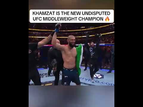 Khamzat is the new middleweight champion 🔥#UFC319