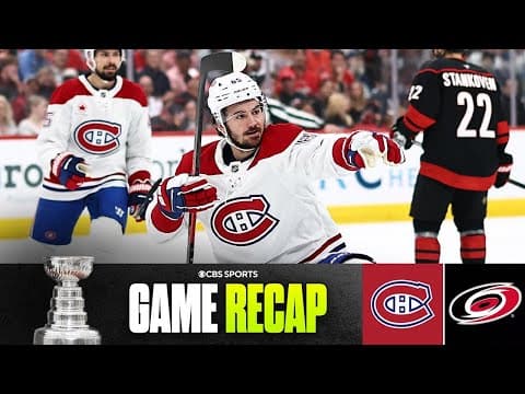 Canadiens roll past Hurricanes after 4-goal first period, take 1-0 series lead | 2026 NHL Playoffs