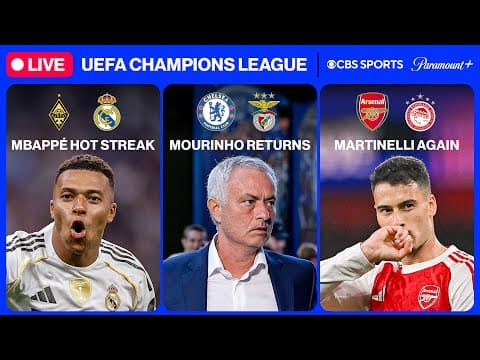UEFA Champions League 24/7 🔥 | UCL MD2: Real Madrid & MORE | Wednesday 10/15 | CBS Sports Golazo