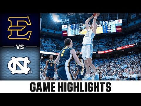 ETSU vs. North Carolina Game Highlights | 2025-26 ACC Men's Basketball