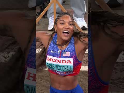 Tara Davis-Woodhall winning gold in Tokyo was a whole vibe #worldathleticschamps