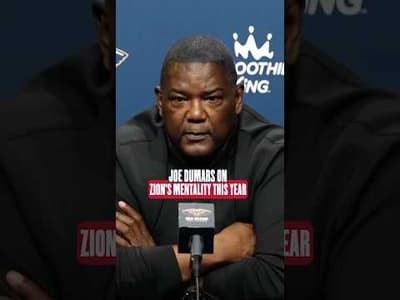 Joe Dumars on Zion Williamson's mentality this season #pelicans #nba