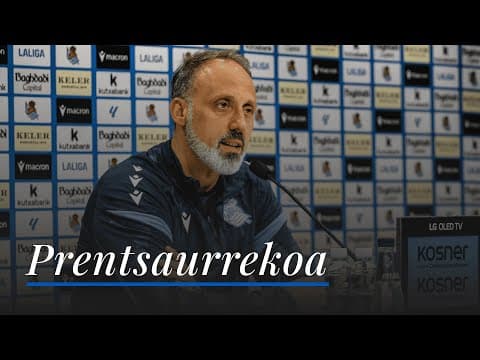 RUEDA DE PRENSA 14:00 | Pellegrino Matarazzo | Real Sociedad - FC Barcelona