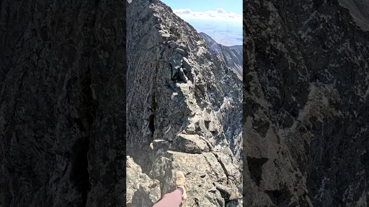 Kinfe-edge ridge in Colorado