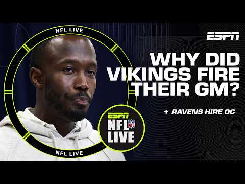 BREAKING NEWS 🚨 Vikings fire GM Kwesi Adofo-Mensah | NFL Live