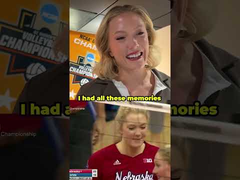 Lauren Stivrins reacts to Nebraska VB's 2017 title win🏆#shorts