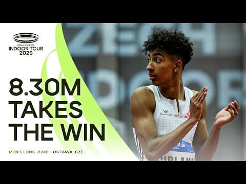 Mattia Furlani flies to 8.30m meeting record over Tentoglou in Ostrava | World Indoor Tour 26