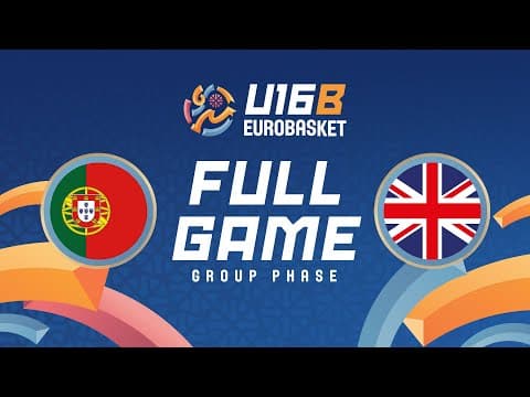 LIVE - Portugal v Great Britain | FIBA U16 EuroBasket Division B 2025 | Group Phase