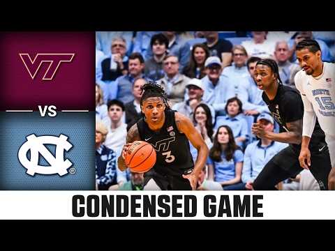 Virginia Tech vs. North Carolina Condensed Game | 2025-26 ACC Men's Basketball