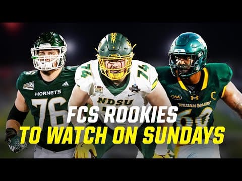 FCS playoff highlights of 3 OL rookies on 2025 NFL rosters