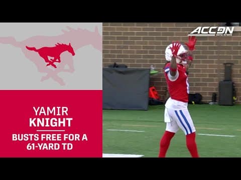 SMU's Kevin Jennings & Yamir Knight Make a 61-Yard TD Look Easy