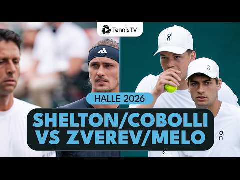 Shelton & Cobolli Take On Zverev & Melo | Halle 2026 Highlights