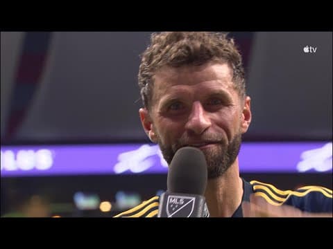 Thomas Müller Celebrates Birthday Hat Trick with Postgame Reaction!