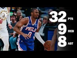 Tyrese Maxey NEARS Triple-Double in Win