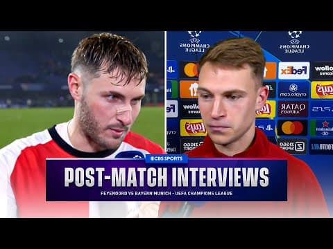 Joshua Kimmich & Santiago Giménez react as Bayern suffer defeat to Feyenoord | Post-Match Interviews