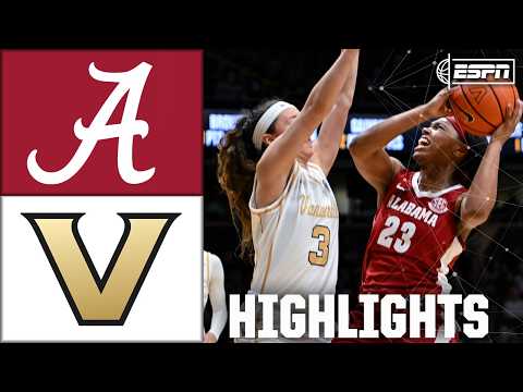 Alabama Crimson Tide vs. Vanderbilt Commodores | Full Game Highlights | ESPN College Basketball