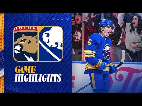 Benson, Bryson, and Tuch Score In Buffalo Sabres Loss To Florida Panthers | Full Game Highlights