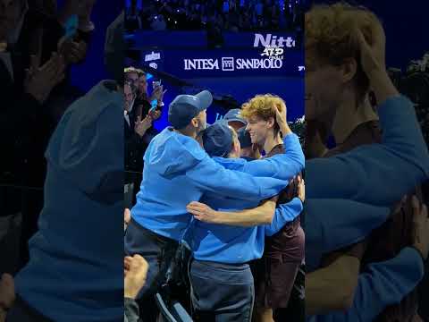 Jannik Sinner Celebrates With Team After Nitto ATP Finals Title 🏆