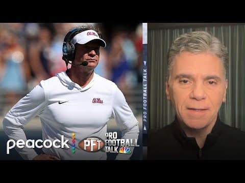 Mike Florio: Lane Kiffin 'wants... it both ways' with Ole Miss, LSU | Pro Football Talk | NFL on NBC