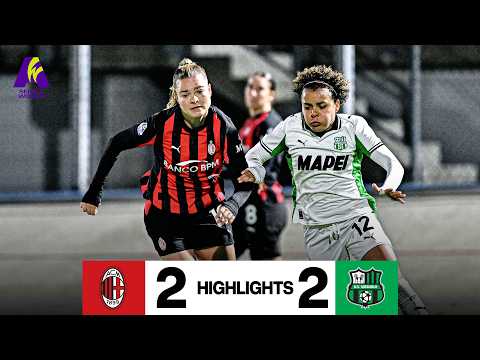 Park e Ijeh non bastano | Milan-Sassuolo 2-2 | Serie A femminile