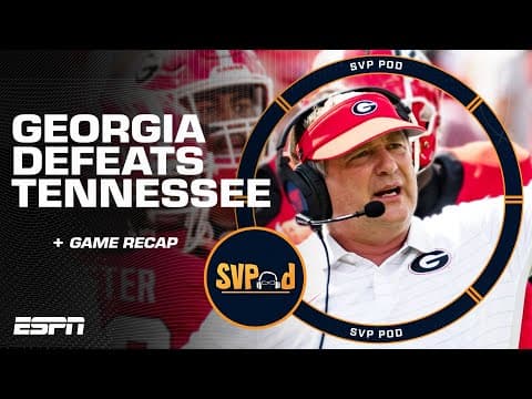 Georgia's RESILIENT win over Tennessee 👀 A testament to Kirby Smart I SVPod