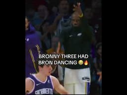 LeBron and the whole bench were hyped 🔥