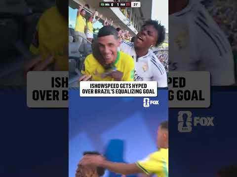 IShowSpeed's reaction to Brazil's game-tying goal says it all 🇧🇷
