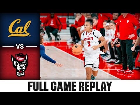 Cal vs. NC State Full Game Replay | 2025-26 ACC Women's Basketball