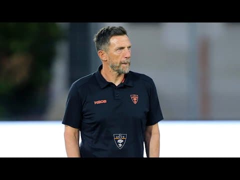 Conferenza stampa di mister Di Francesco: vigilia di Lecce-Juve Stabia