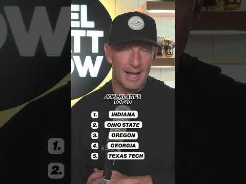 Joel Klatt's final top 10 of the 2025 season 🚨