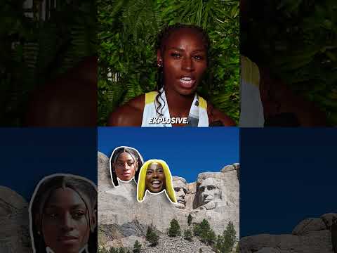 Kayla White gives us her female Mt Rushmore 🏔️✨#USATF2025 #USATF