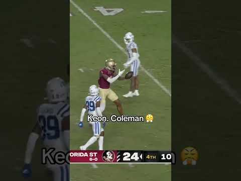 Keon Coleman was a dawg at FSU 🔥