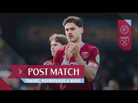 "We Acheved What We Came For" | Traoré, Mavropanos & Nuno | Post Match Reactions | Burton v West Ham