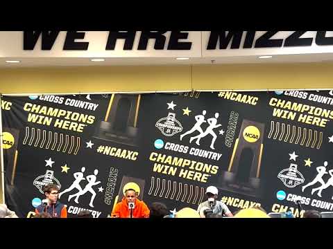 NCAA CROSS COUNTRY CHAMPIONSHIPS MEN'S PRESS CONFERENCE | GARY MARTIN, BRIAN MUSAU, HABTOM SAMUEL