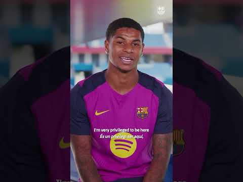 👋 Culers, Rashford’s got something to tell you 💙❤️ #fcbarcelona #shorts #ElClasico